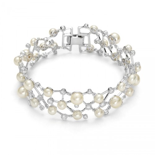 Pearl silver bracelet from Princess Collection