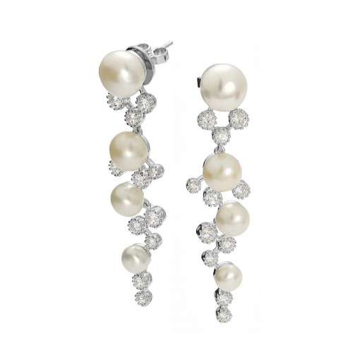 Pearl earrings from Princess Collection
