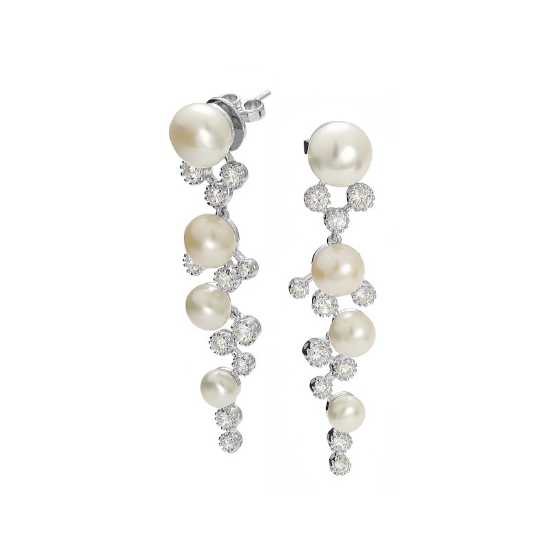 Kolekcja Princessa kolczyki z perłami
