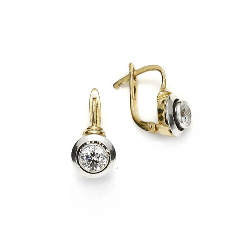 Gold earrings "Carmen"