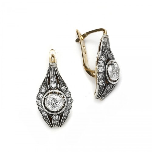 Gold earrings "Catherine"