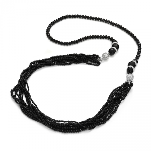 Double black necklace