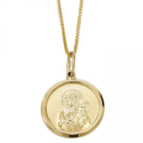 Gold medallion with St.Maria