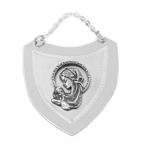 Silver gorget "The Virgin and Child"