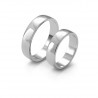 Plain white gold wedding ring