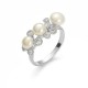 Silver ring with pearl "Princess Collection"